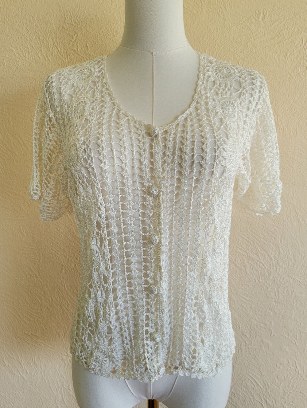 Vintage Open Knit Cardigan